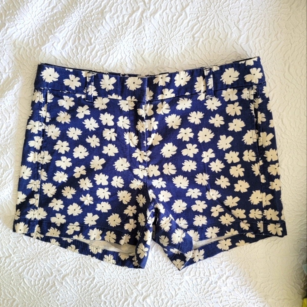 J Crew Factory Classic Chino Floral Short NWOT size 8